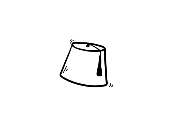 Doodle Cartoon Turkish Hat Fez: A Versatile Asset for Modern Creators