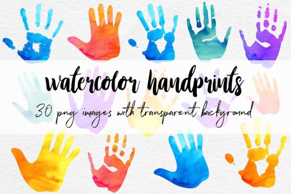 Elevating Creative Workflows with Watercolor Handprint Clipart: A Strategic Asset for Modern Designers