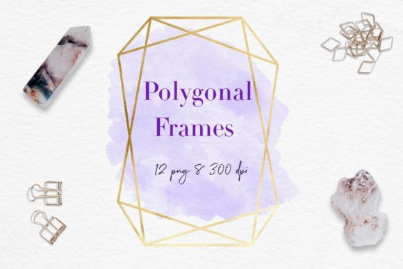 Gold and Watercolor Frames