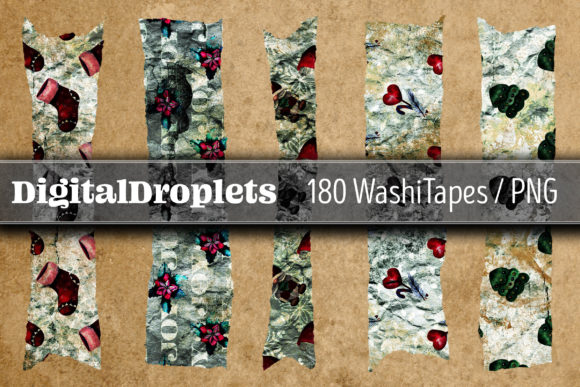 Golden Christmas Papers Set V13