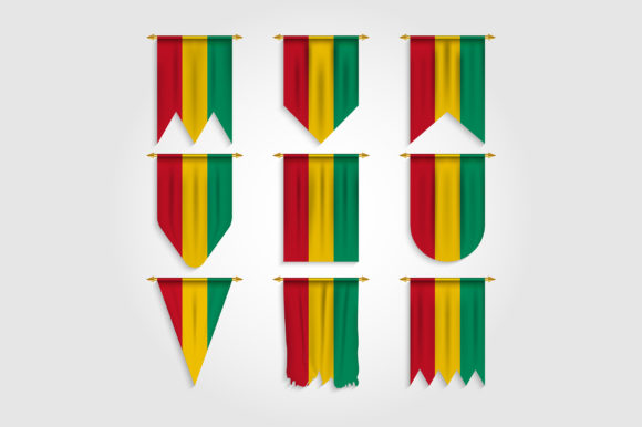 Guinea Flag in Different Shapes: A Versatile Asset for Professional Design
