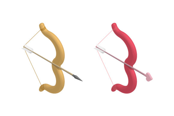 Isometric Cupid Bow with Stretched Title