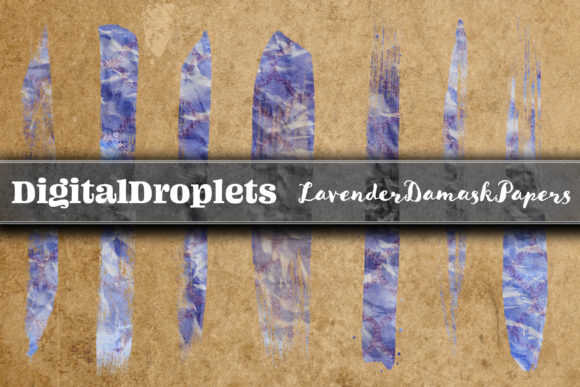 Lavender Damask 400 Brush Strokes: Elevating Digital Design with Authentic Texture