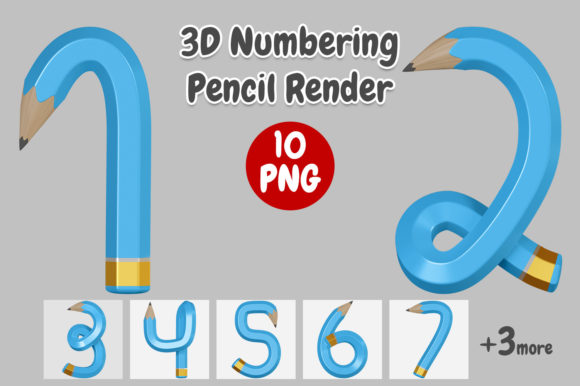 Pencil Number 3d Lettering: Bringing Depth to Your Digital Designs