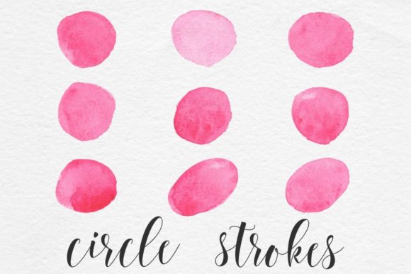Pink Watercolor Dots for Creative Projects