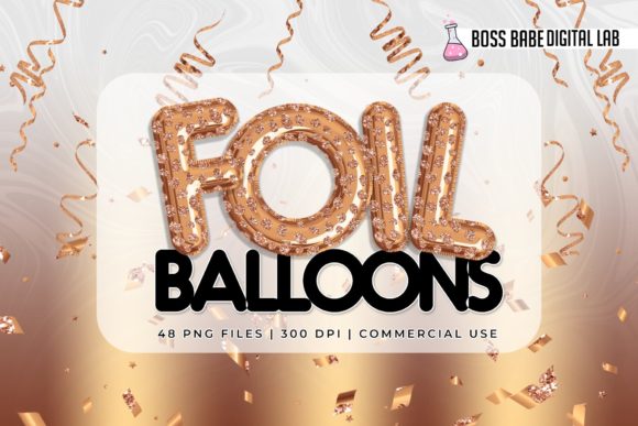 Rose Gold Foil and Glitter Dots Balloon for Premium Events