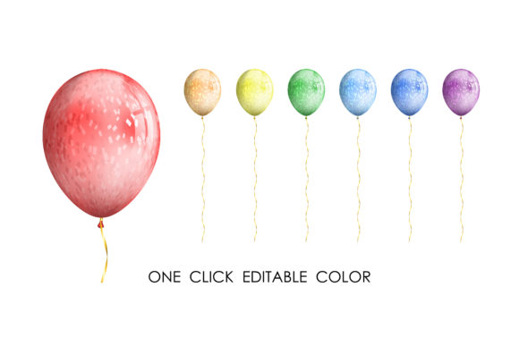 Set of Realistic Balloons to Decorate Special Events