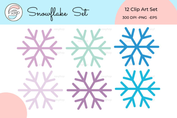 Snowflakes Digital Clipart Pack for Creative Projects