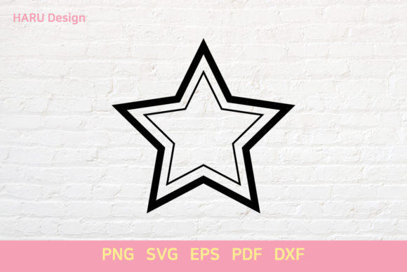Star Outline Frame: A Bold Serif for Modern Branding