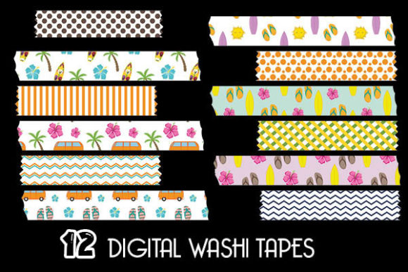 Summer Cliparts Washi Tapes: A Creative Guide to Seasonal Crafting