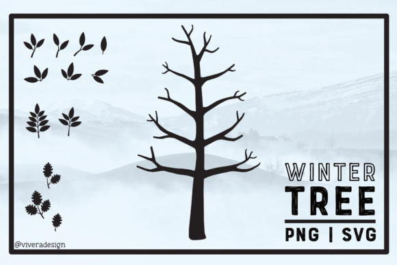 Winter Tree Family Tree SVG - 8 Branches: A Practical Design Resource for Seasonal Projects